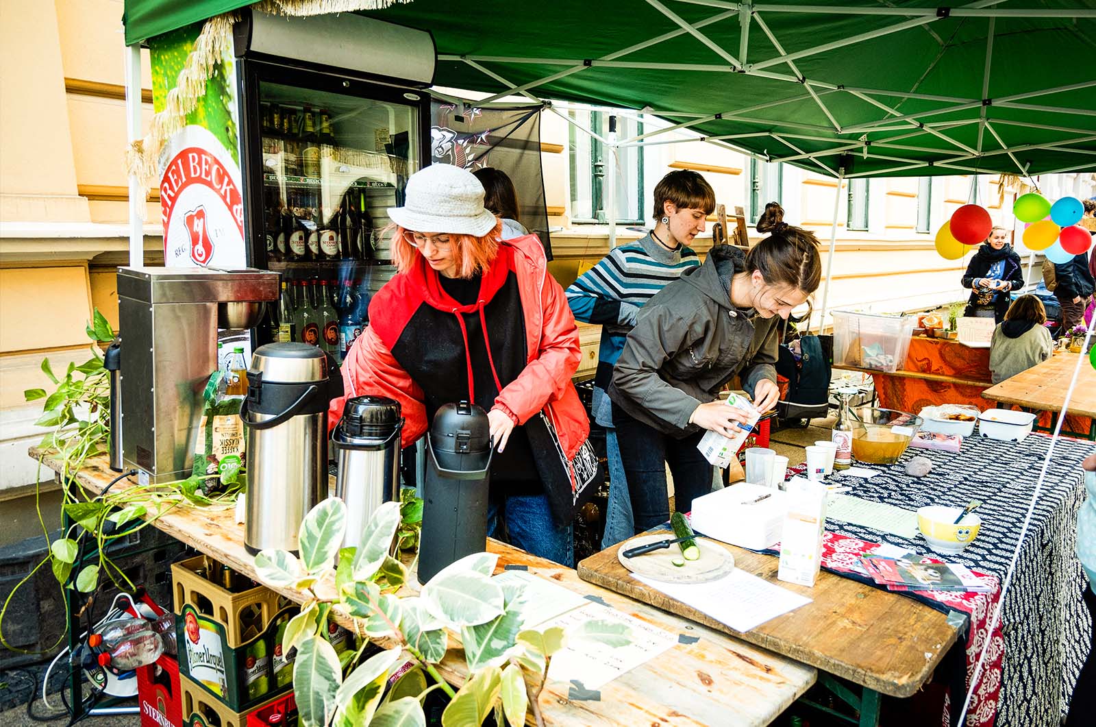 Essen auf dem Straßenfest