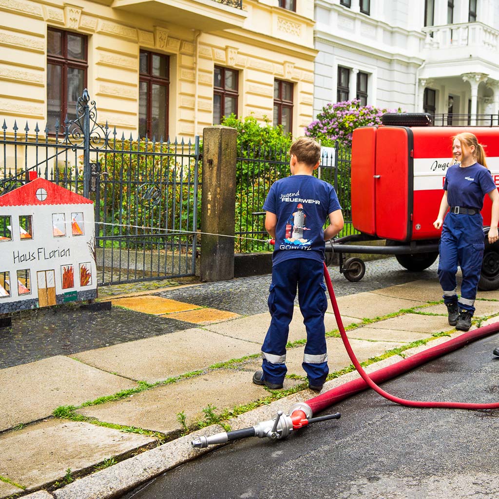 Feuerwehr auf dem Straßenfest